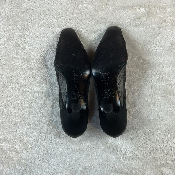 Mootsies Tootsies black square toe Momindi heels, size 7.5 - Picture 9 of 11